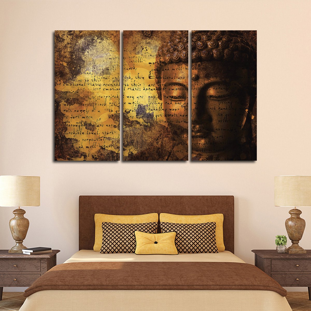 Insightful Buddha Multi Panel Canvas Wall Art
