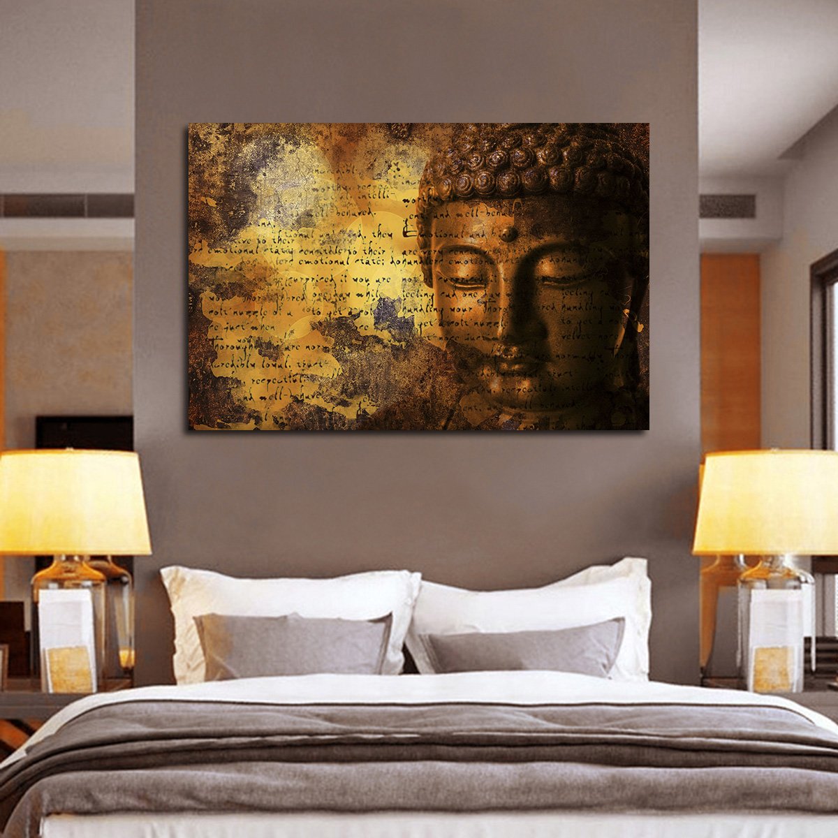 Insightful Buddha Multi Panel Canvas Wall Art