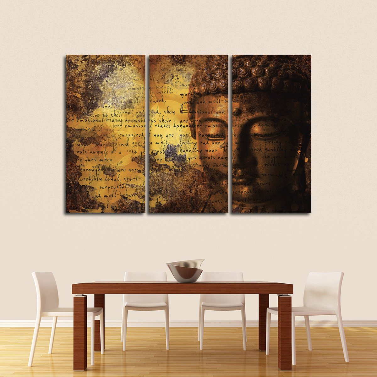 Insightful Buddha Multi Panel Canvas Wall Art