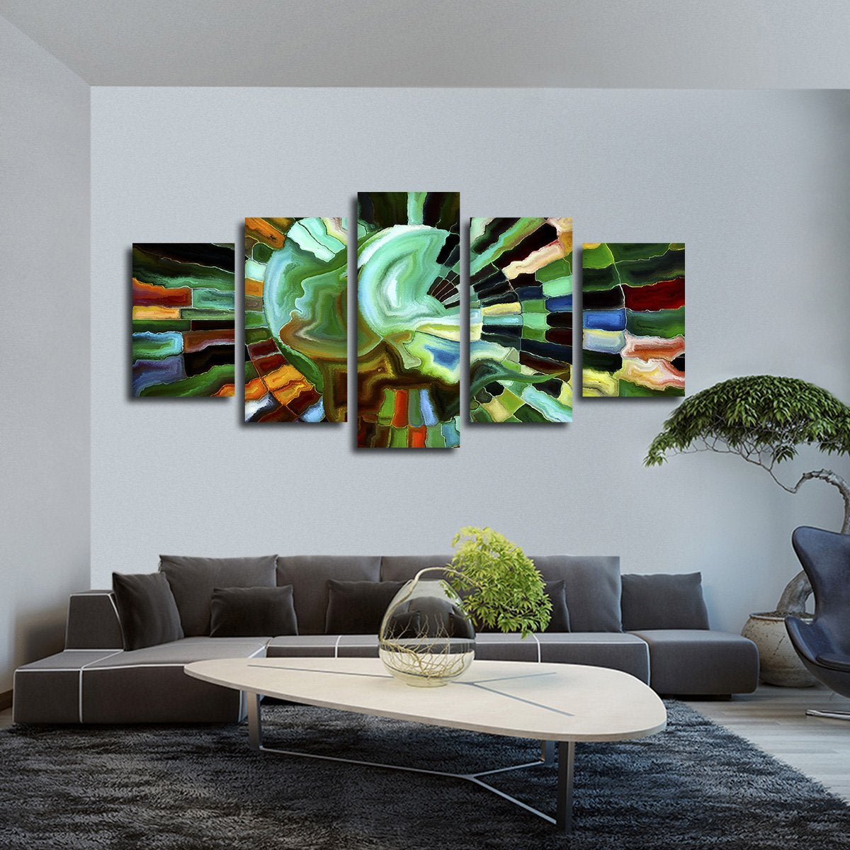 Internal Thoughts Multi Panel Canvas Wall Art