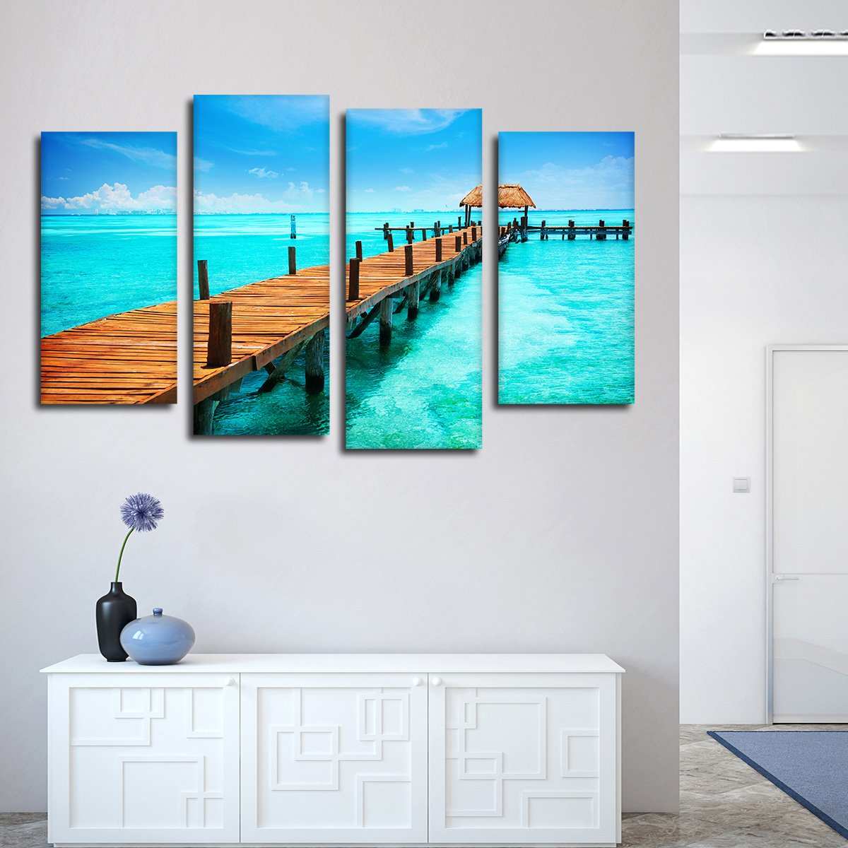 Isla Mujeres Heaven Multi Panel Canvas Wall Art