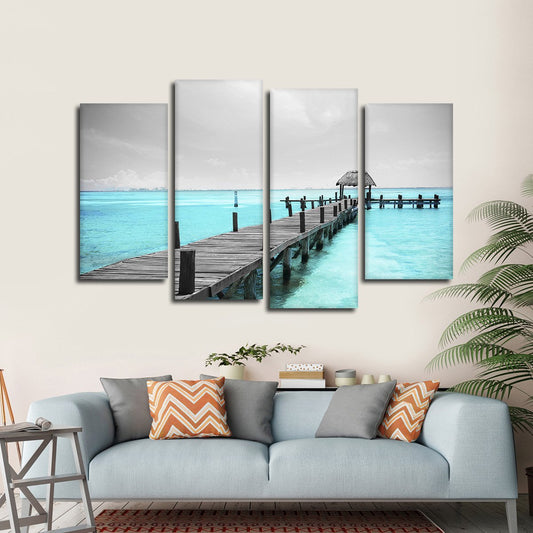Isla Mujeres Heaven Pop Multi Panel Canvas Wall Art