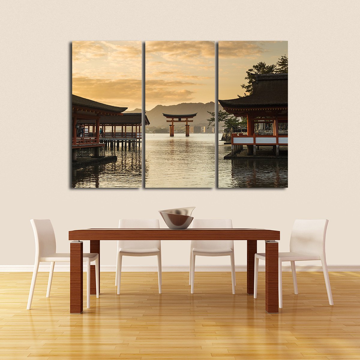 Itsukushima Multi Panel Canvas Wall Art