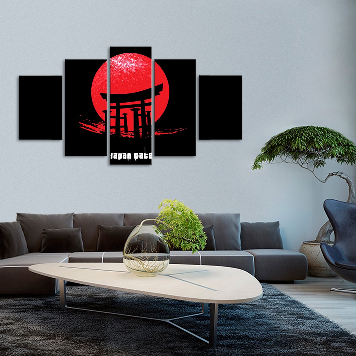 Japan Gate Multi Panel Canvas Wall Art