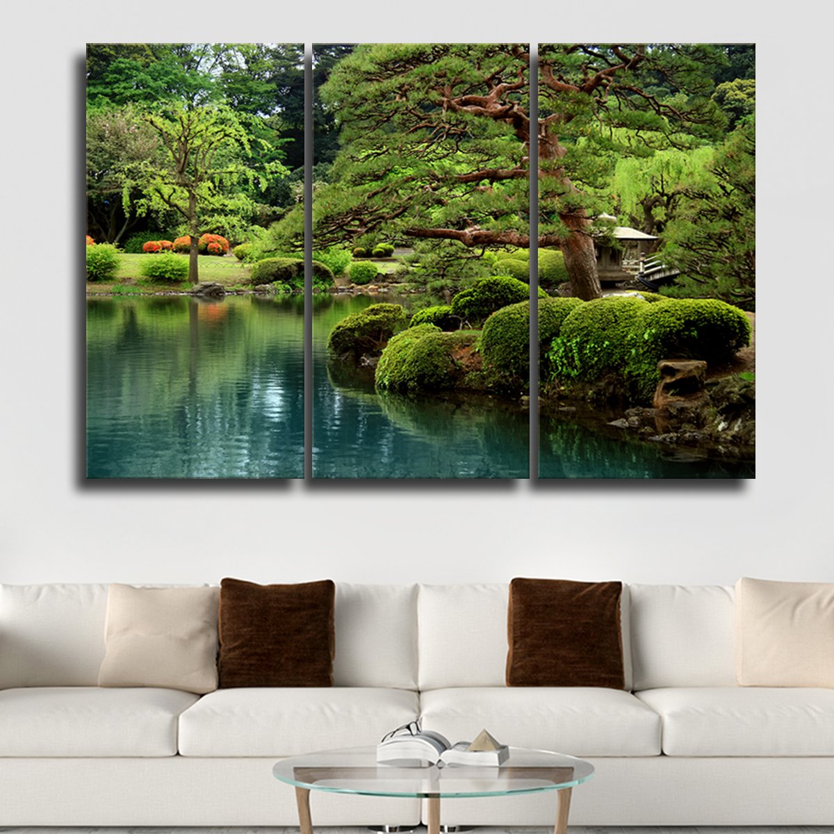 Japanese Garden Multi Panel Canvas Wall Art