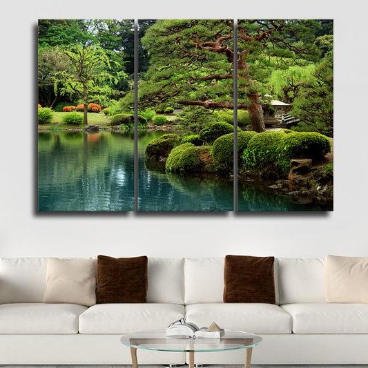 Japanese Garden Multi Panel Canvas Wall Art