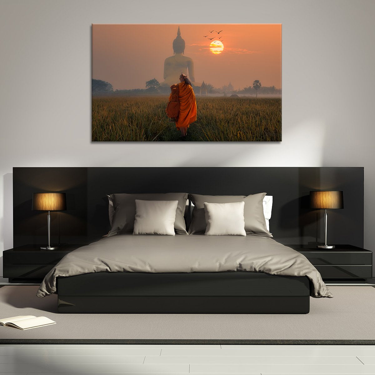 Journey To Buddha Multi Panel Canvas Wall Art