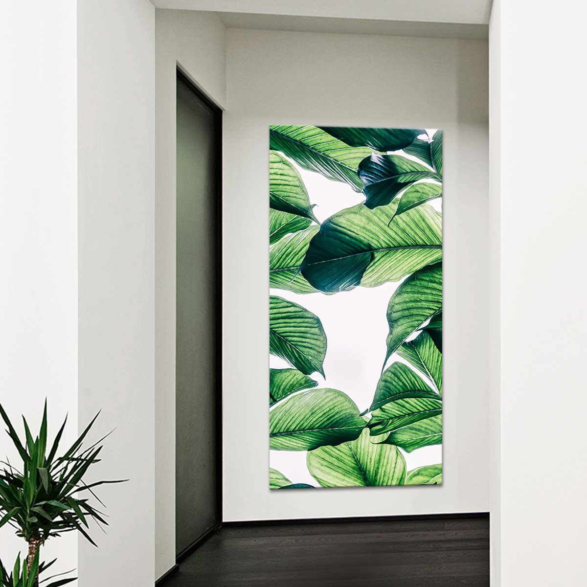 Jungle Leaves Multi Panel Canvas Wall Art