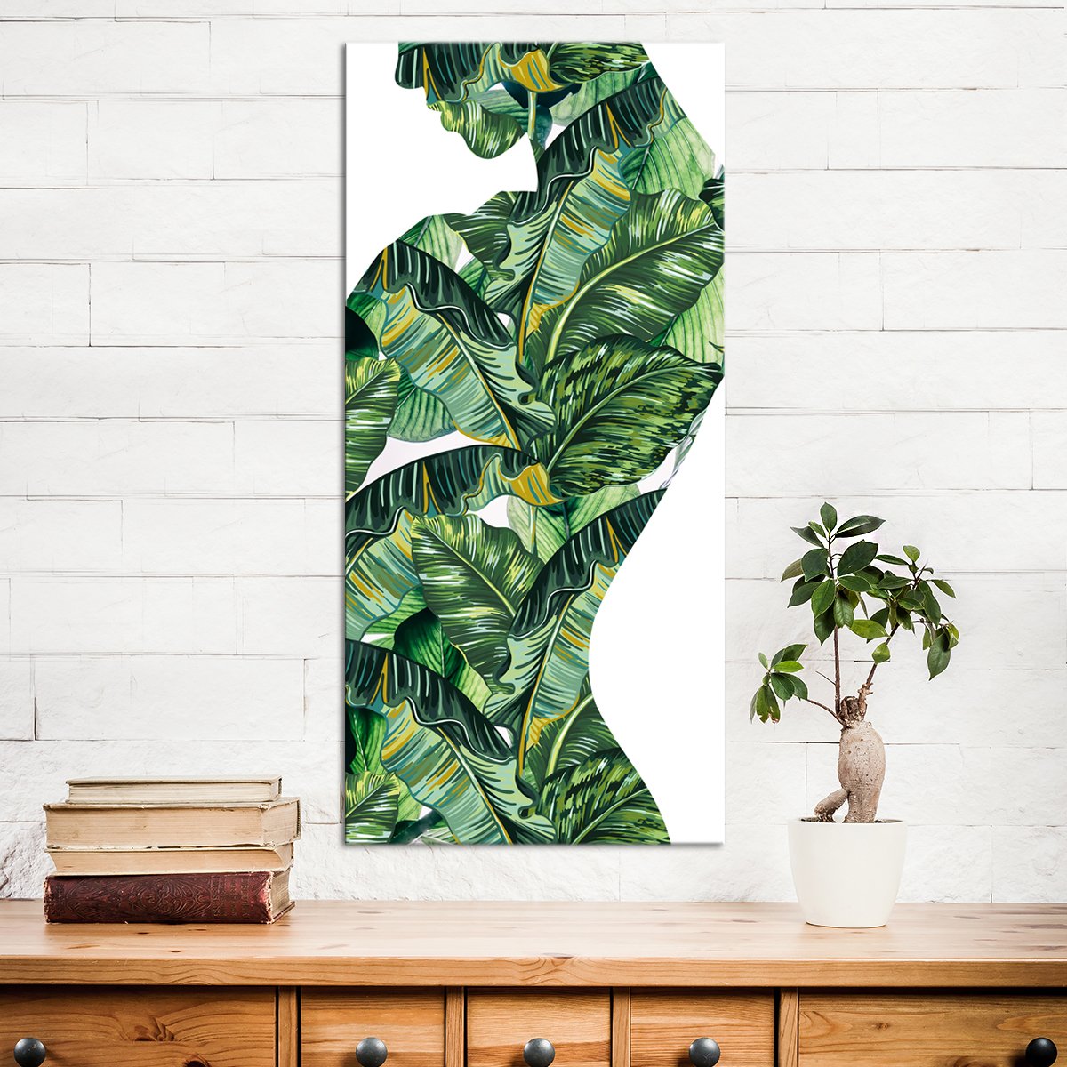 Jungle Woman Multi Panel Canvas Wall Art