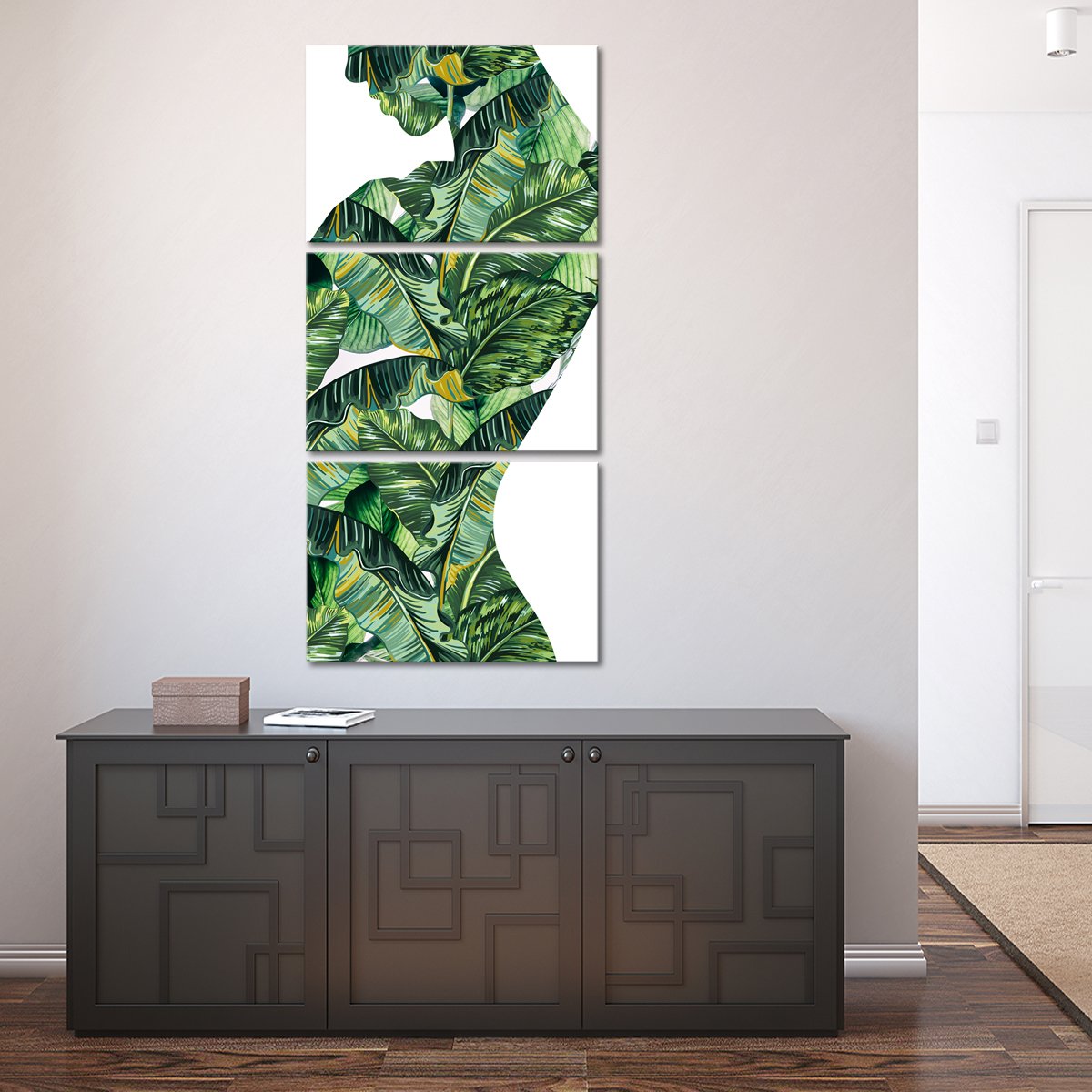 Jungle Woman Multi Panel Canvas Wall Art