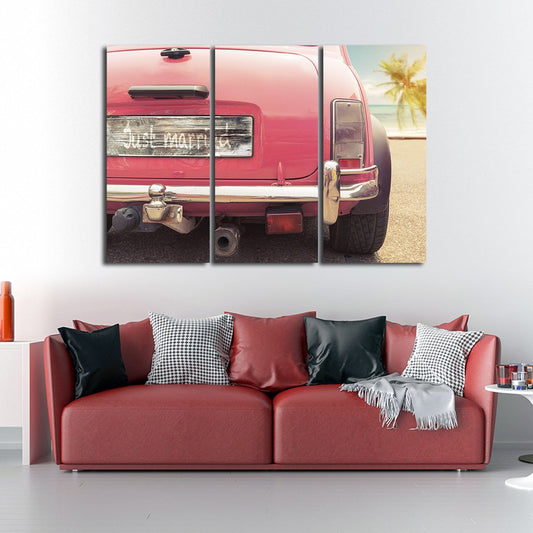 Just Married Multi Panel Canvas Wall Art
