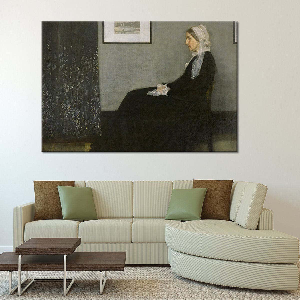 Whistlers Mother Multi Panel Canvas Wall Art