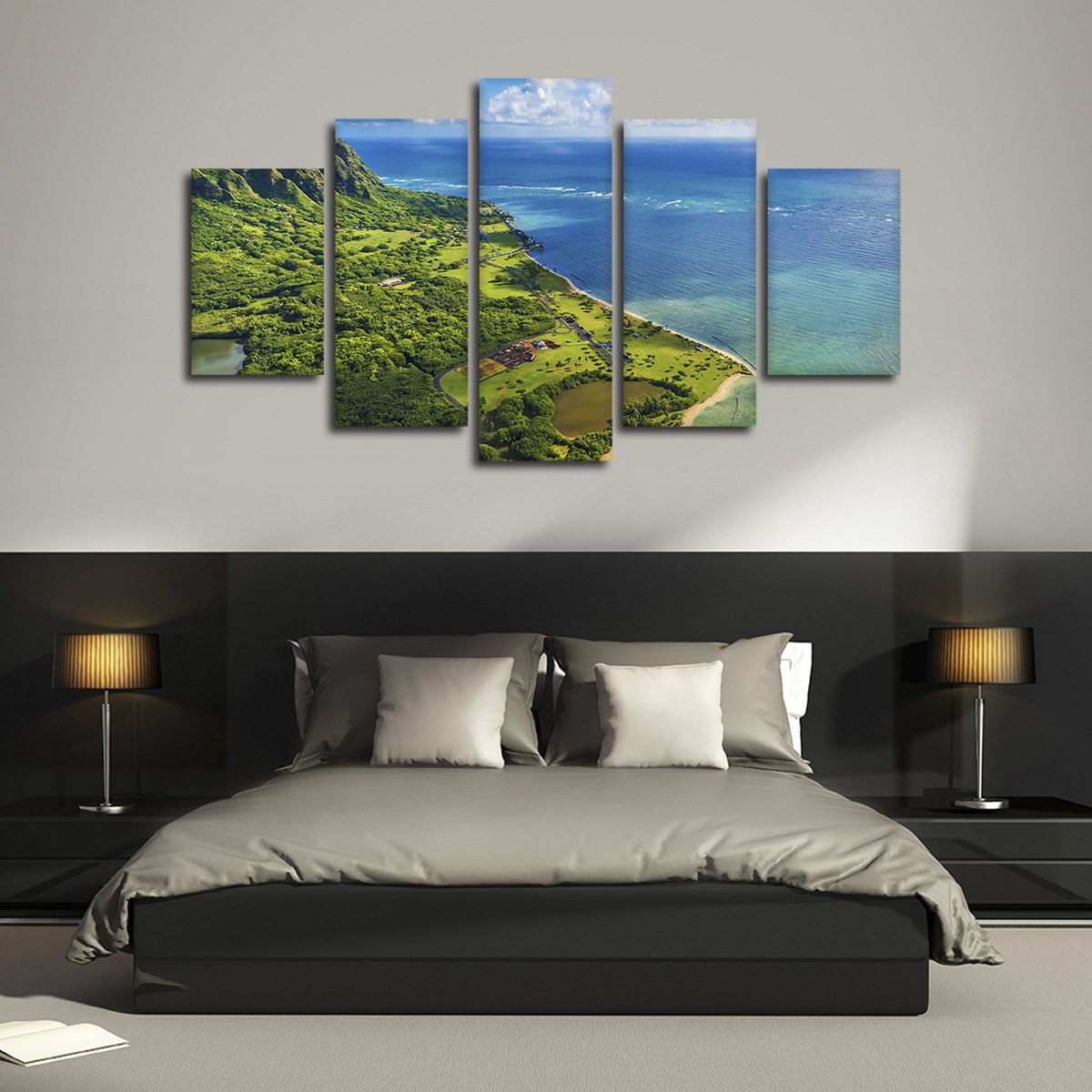 Kaneohe Bay Multi Panel Canvas Wall Art