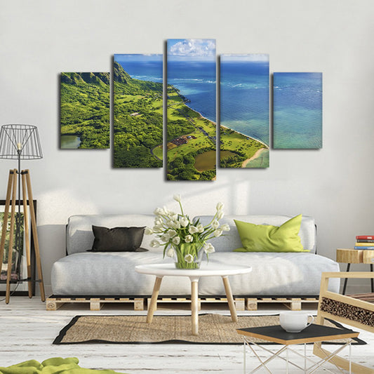 Kaneohe Bay Multi Panel Canvas Wall Art