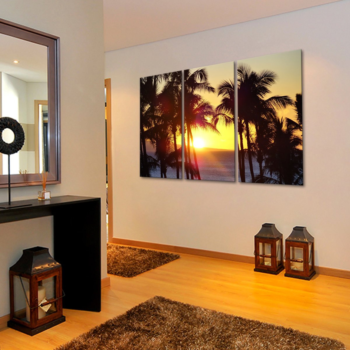 Key West Sunset Multi Panel Canvas Wall Art