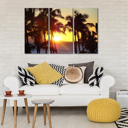 Key West Sunset Multi Panel Canvas Wall Art