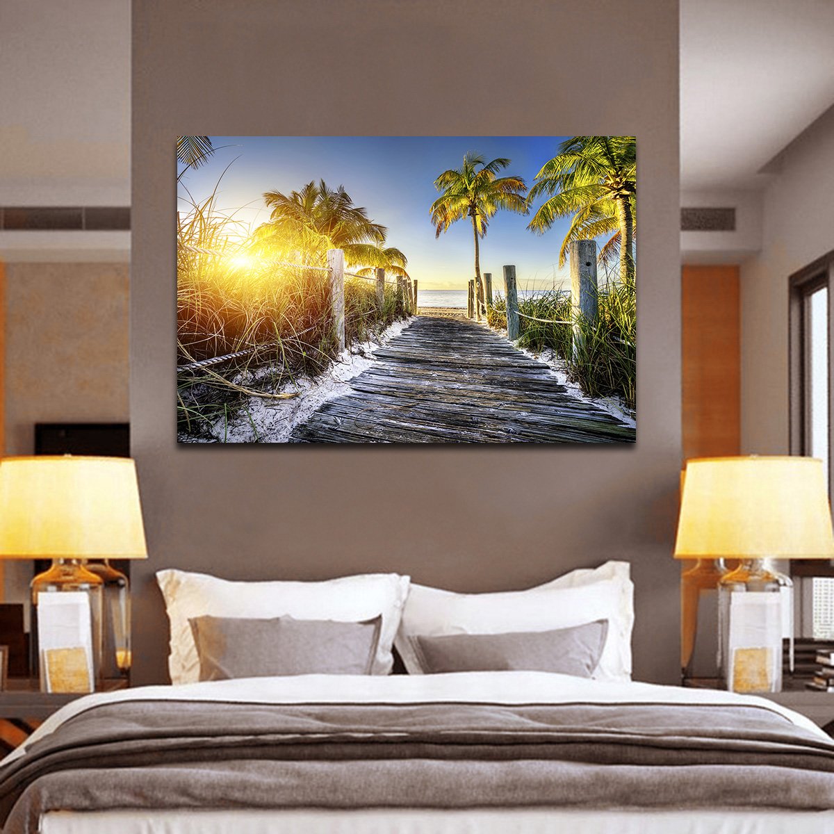 Key West Walkway Multi Panel Canvas Wall Art