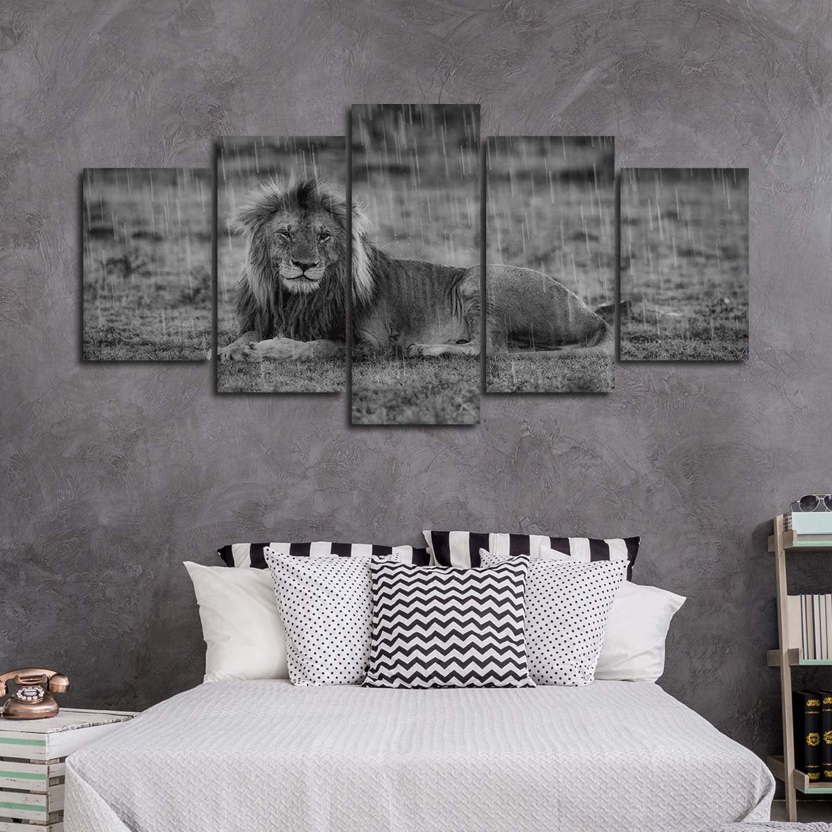 King Of Beasts Multi Panel Canvas Wall Art