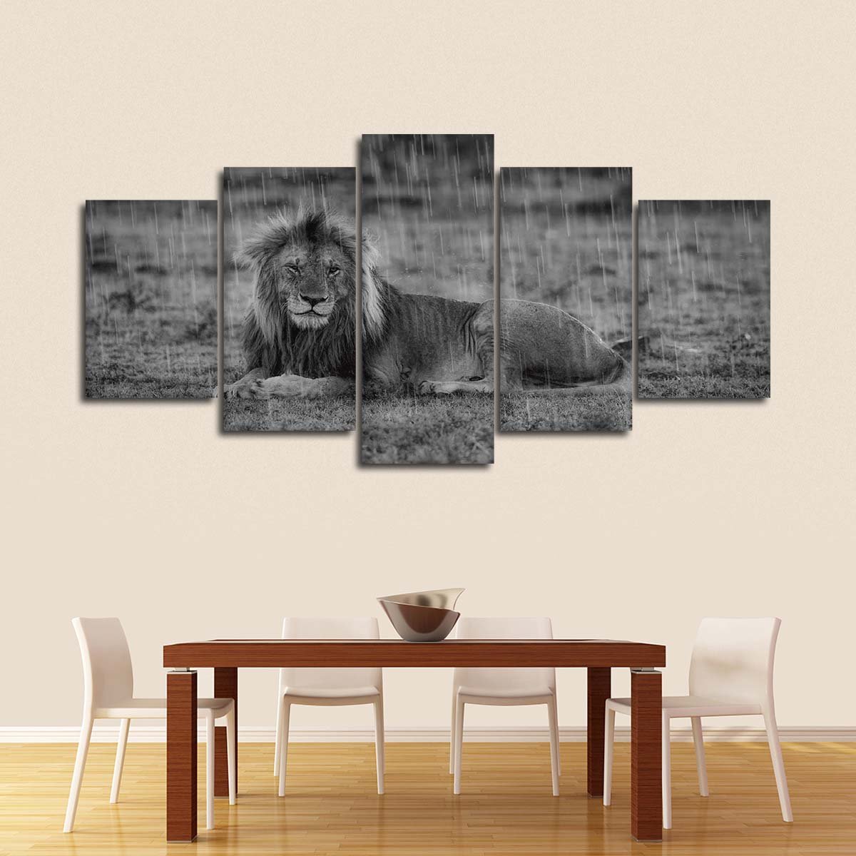 King Of Beasts Multi Panel Canvas Wall Art