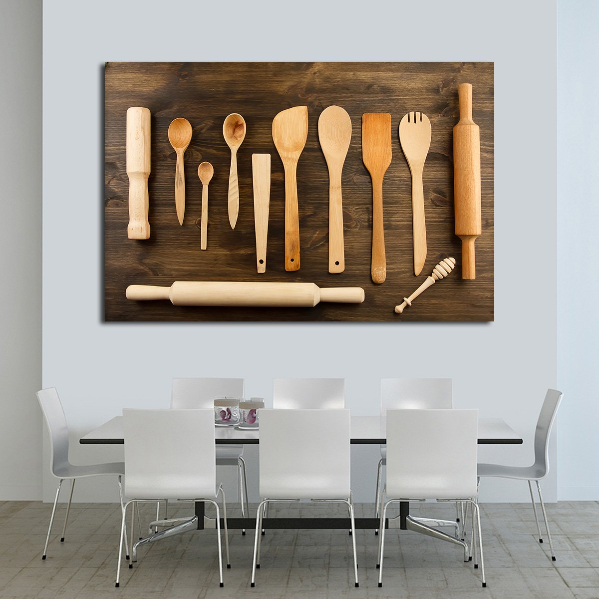Kitchen Utensils Multi Panel Canvas Wall Art