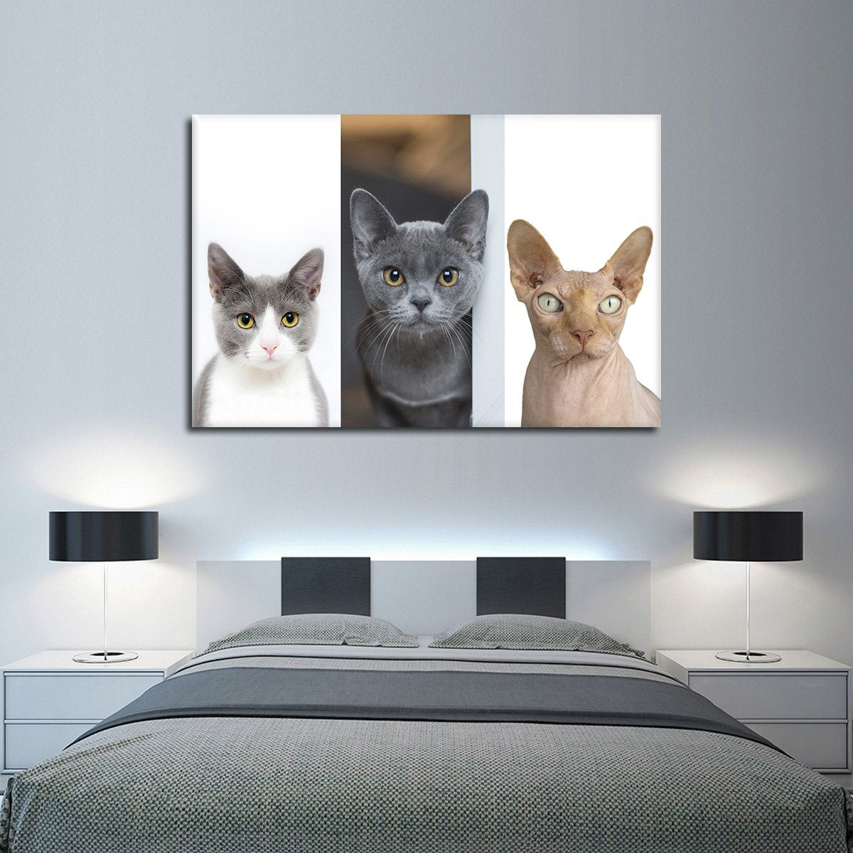 Kitten Dreams Multi Panel Canvas Wall Art