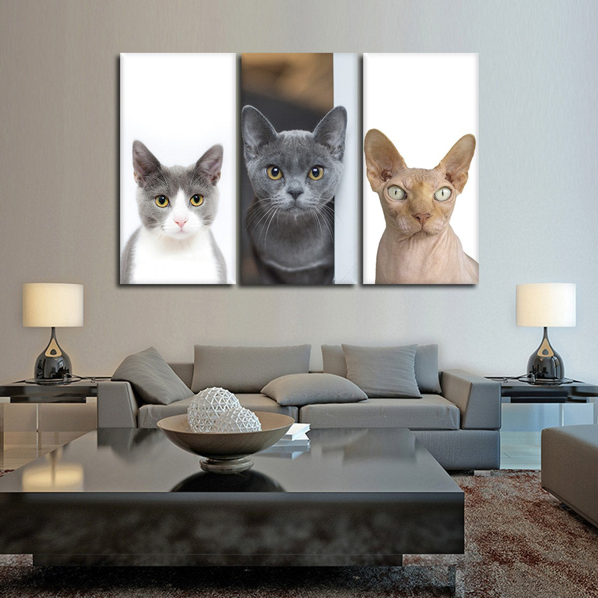 Kitten Dreams Multi Panel Canvas Wall Art