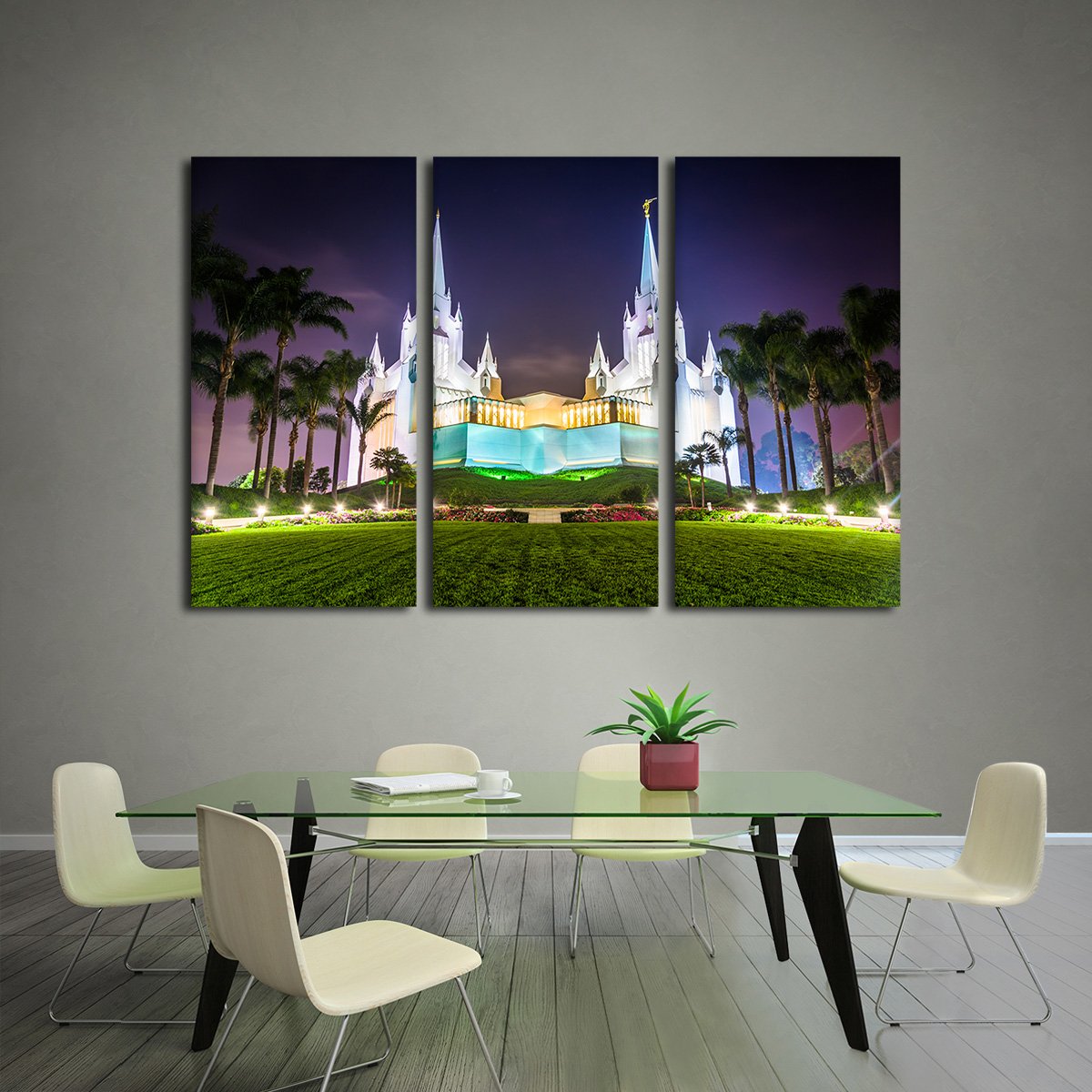 LDS Church Multi Panel Canvas Wall Art