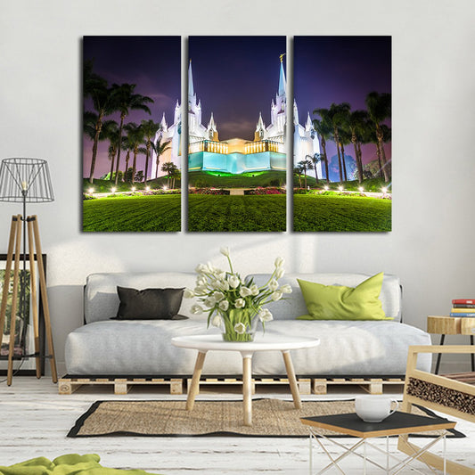 LDS Church Multi Panel Canvas Wall Art