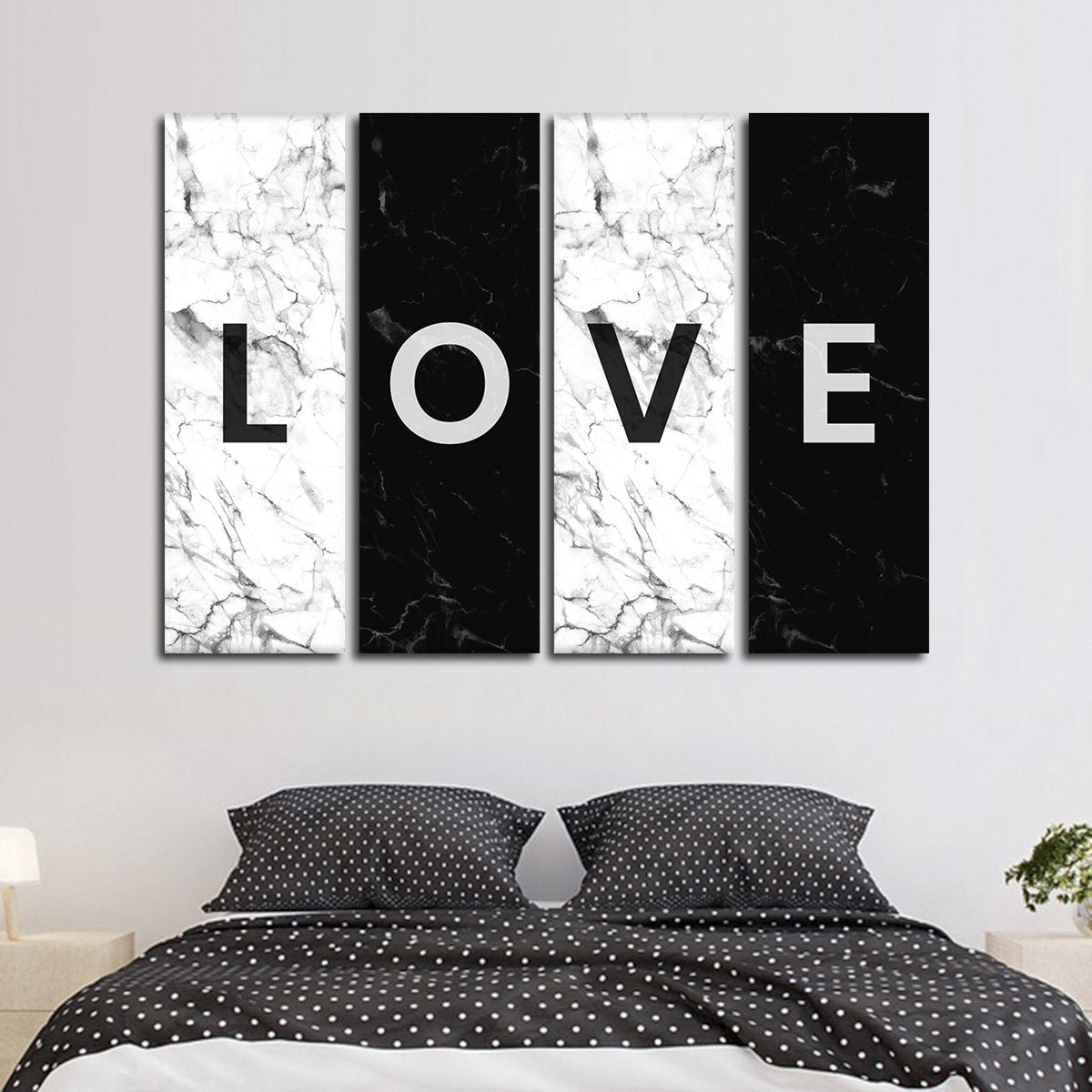 LOVE Multi Panel Canvas Wall Art