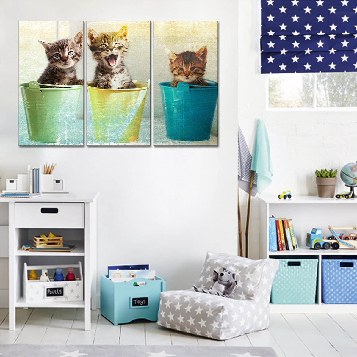 Kittens Multi Panel Canvas Wall Art