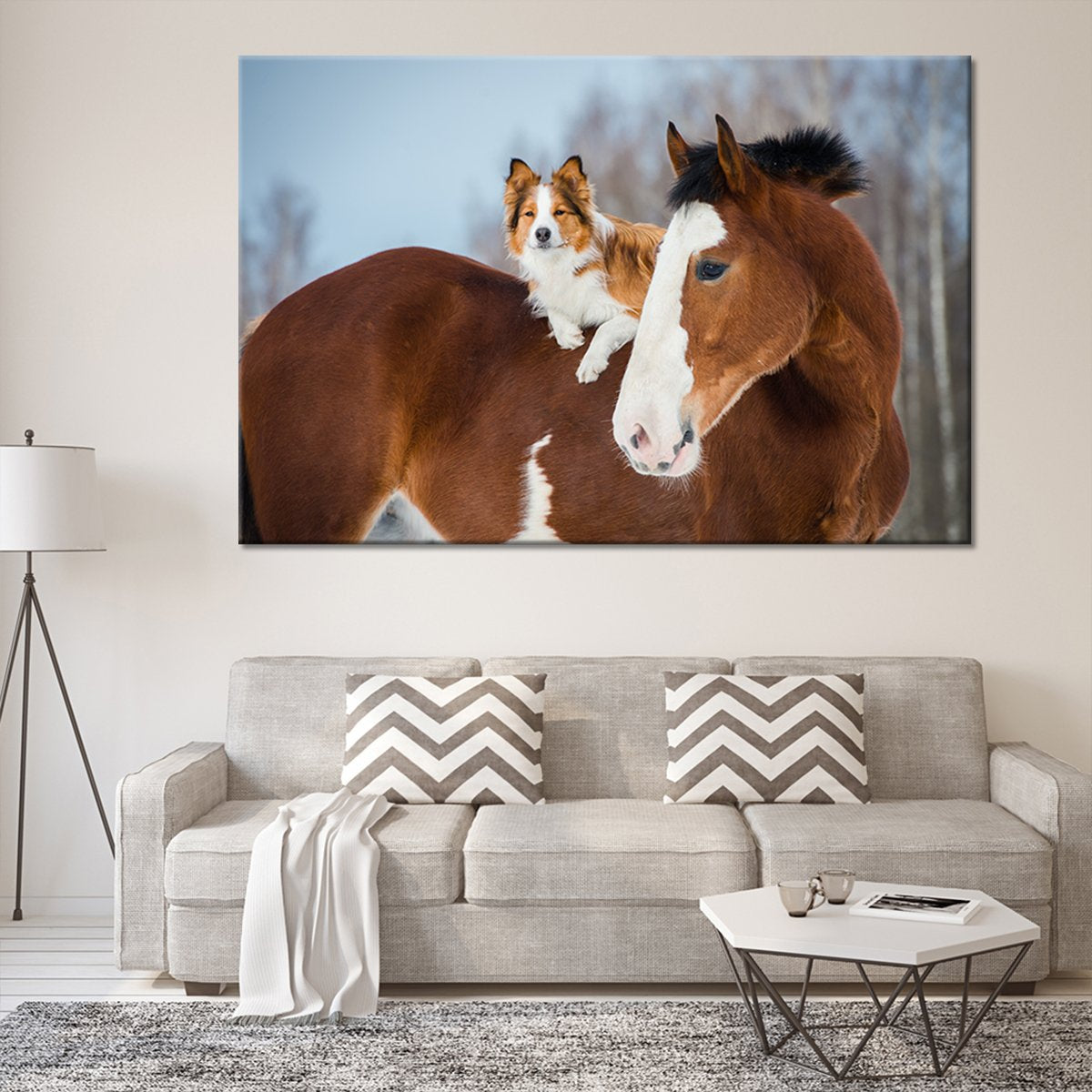 Furry Pals Multi Panel Canvas Wall Art