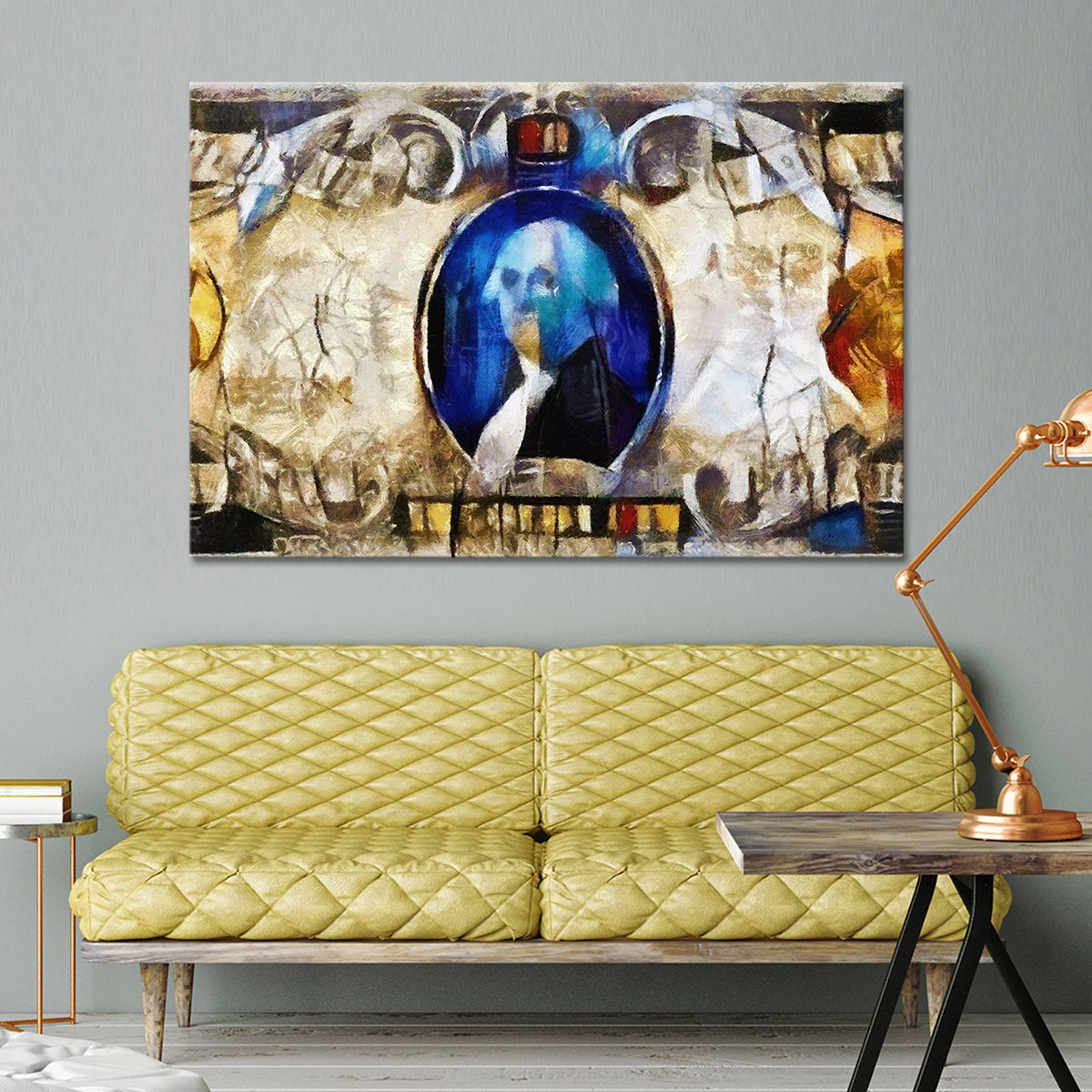 Abstract Money Multi Panel Canvas Wall Art