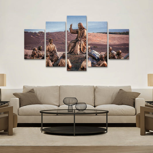 Jesus and His Followers Multi Panel Canvas Wall Art