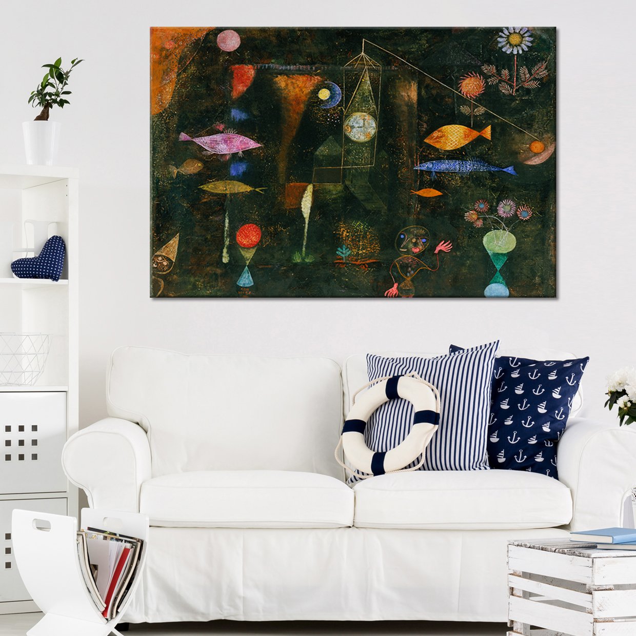 Fish Magic Multi Panel Canvas Wall Art