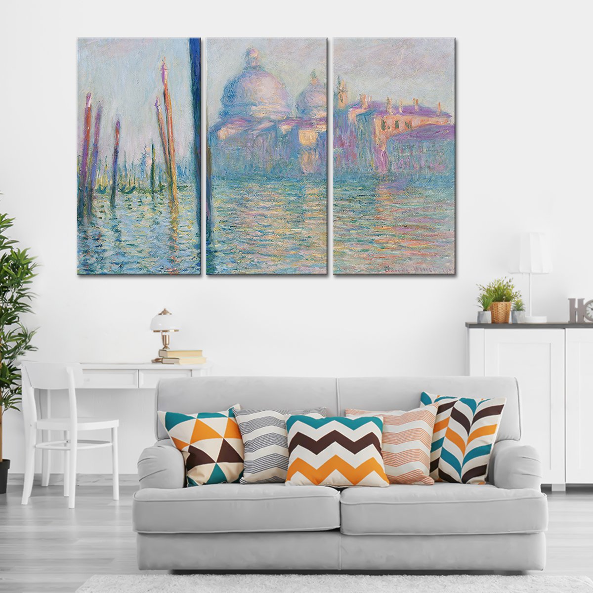 Le Grand Canal Multi Panel Canvas Wall Art