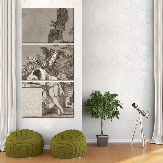 The Sleep Of Reason Multi Panel Canvas Wall Art