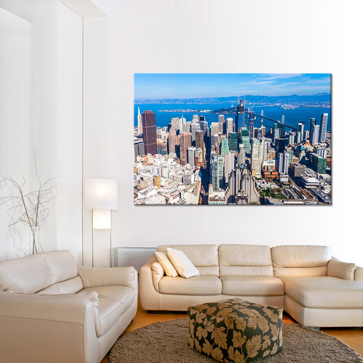 Downtown San Francisco Multi Panel Canvas Wall Art