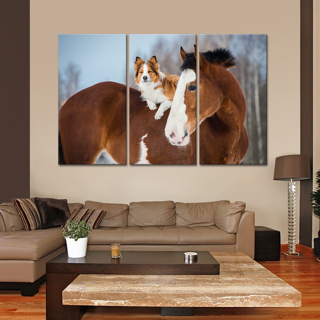 Furry Pals Multi Panel Canvas Wall Art