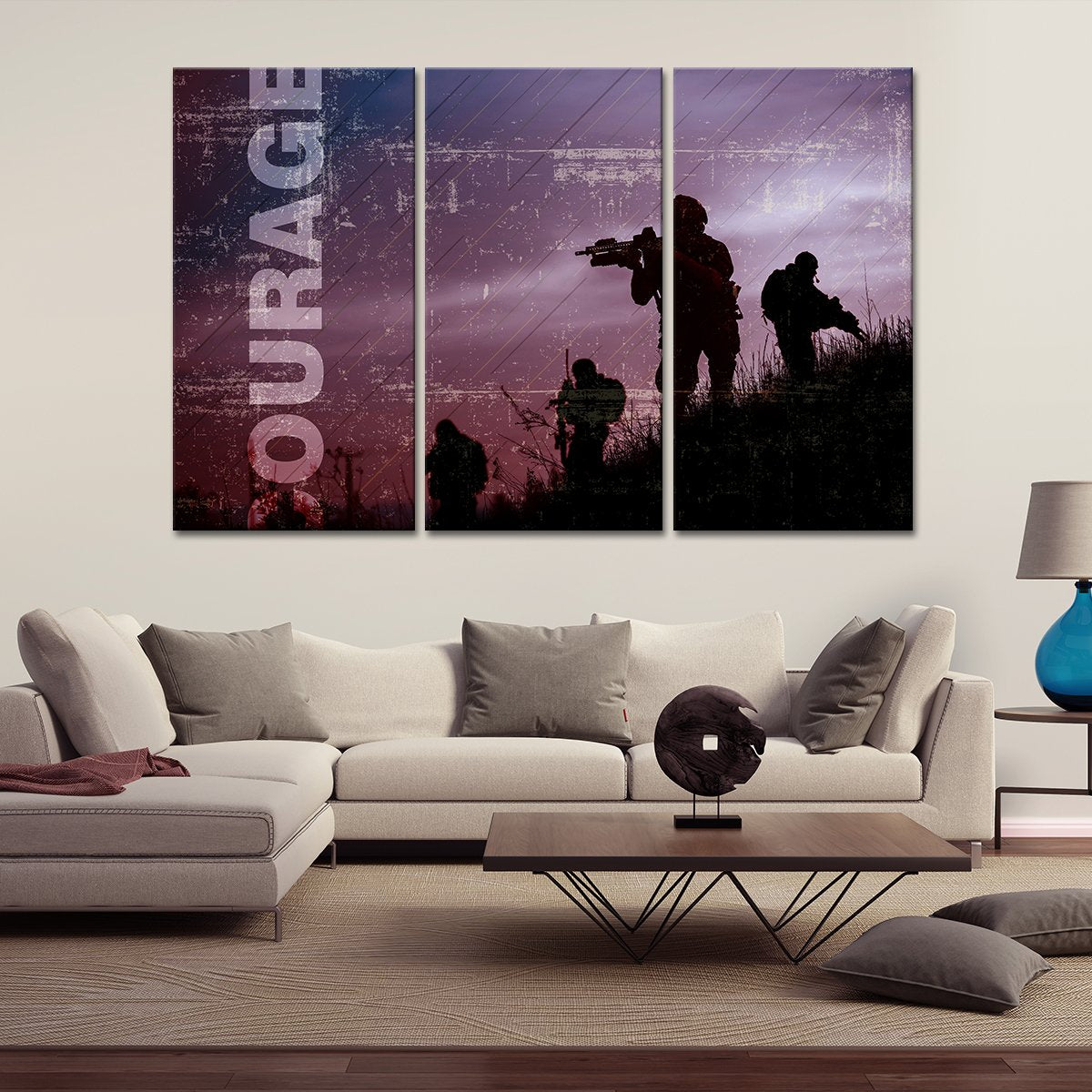 Courage Multi Panel Canvas Wall Art