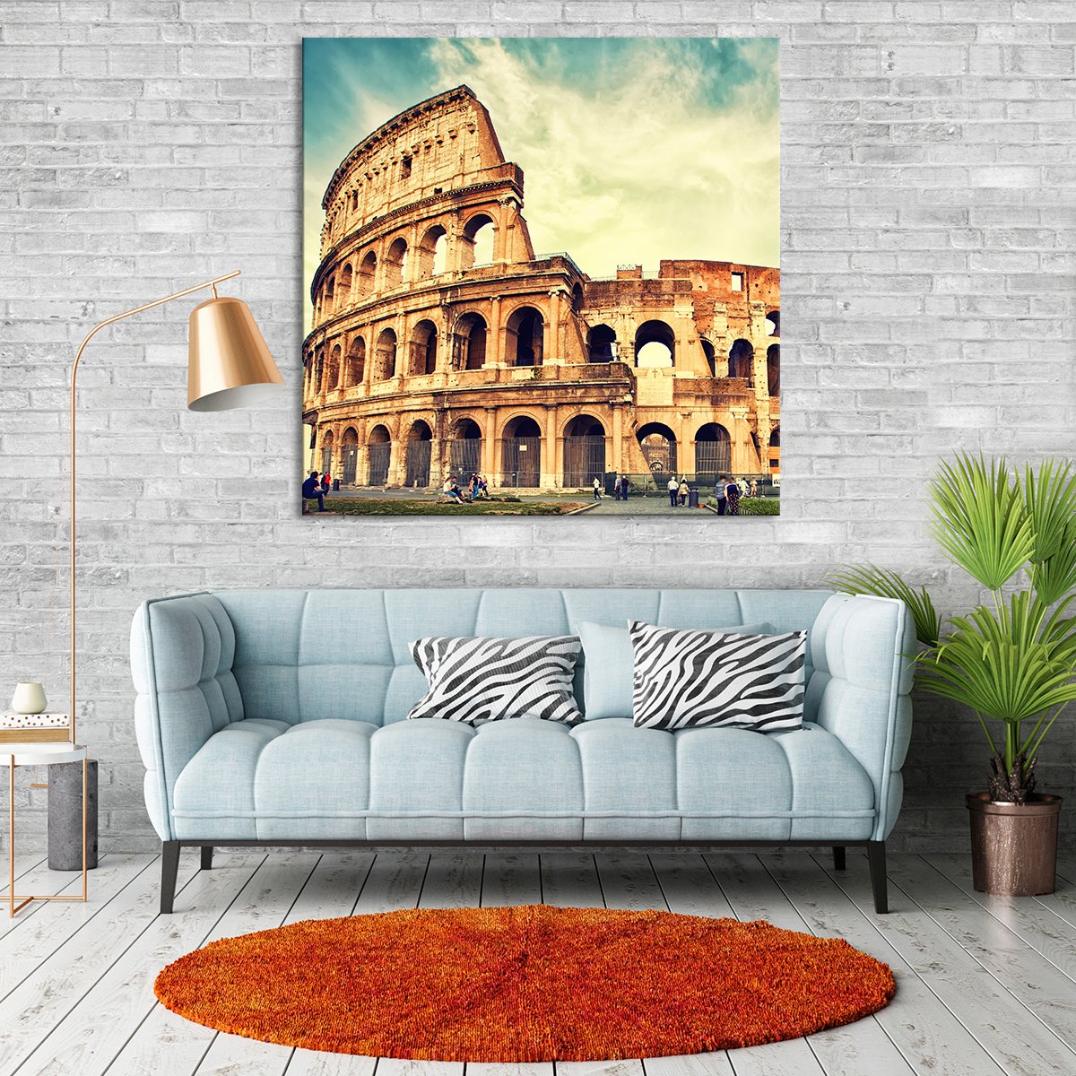 Great Colosseum Multi Panel Canvas Wall Art
