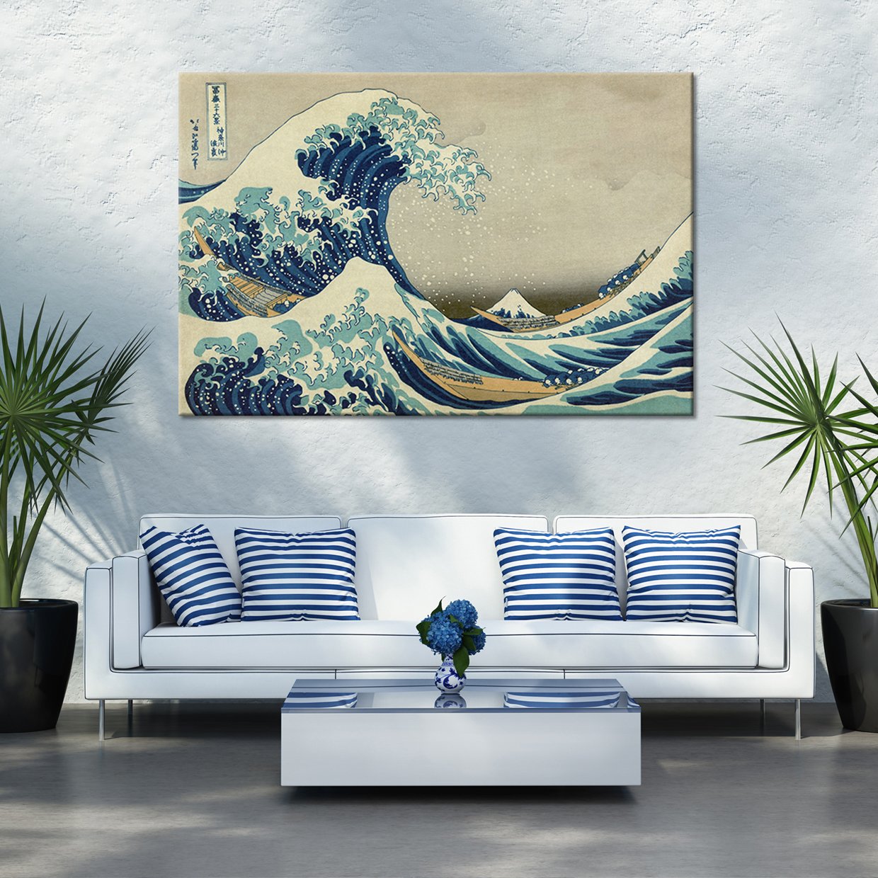 The Great Wave Off Kanagawa Multi Panel Canvas Wall Art