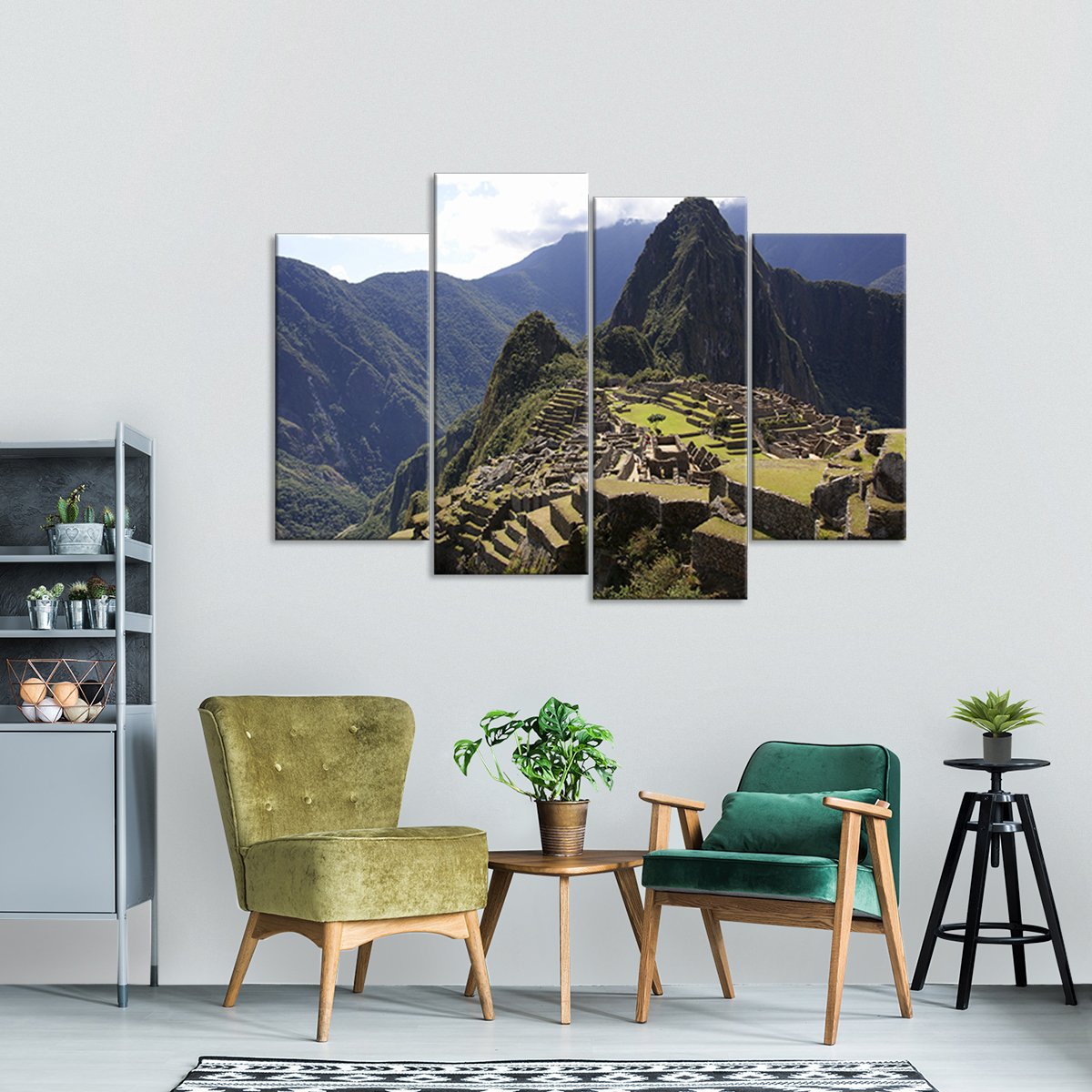 Machu Picchu Multi Panel Canvas Wall Art