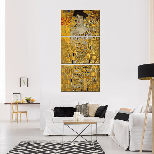 Portrait of Adele Bloch-Bauer I Multi Panel Canvas Wall Art
