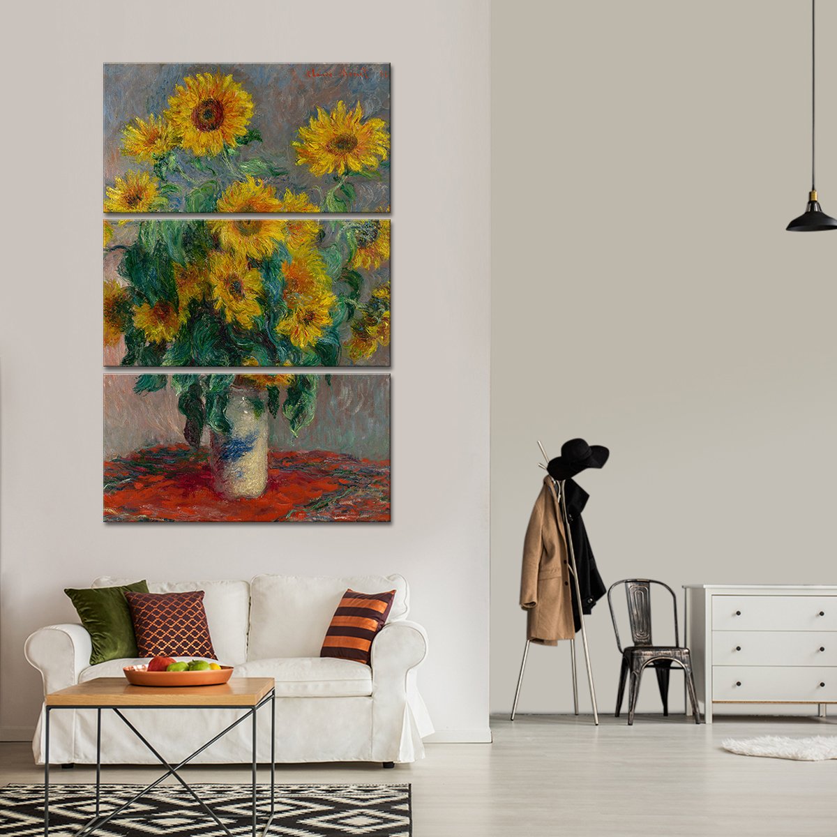 Bouquet of Sunflowers Multi Panel Canvas Wall Art