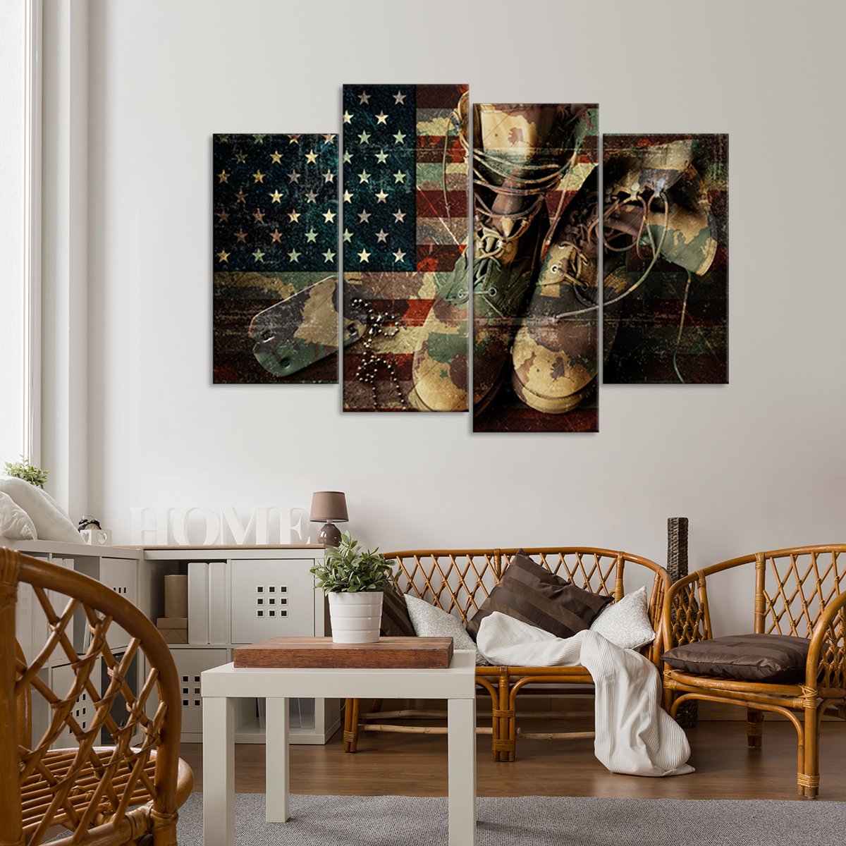 Remember and Honor Multi Panel Canvas Wall Art