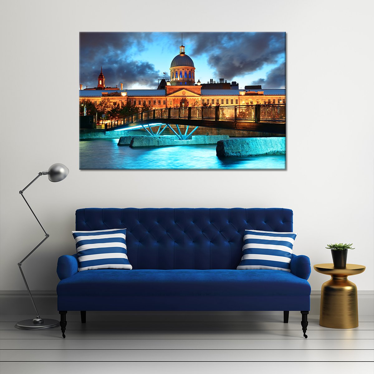 Old Montreal Multi Panel Canvas Wall Art