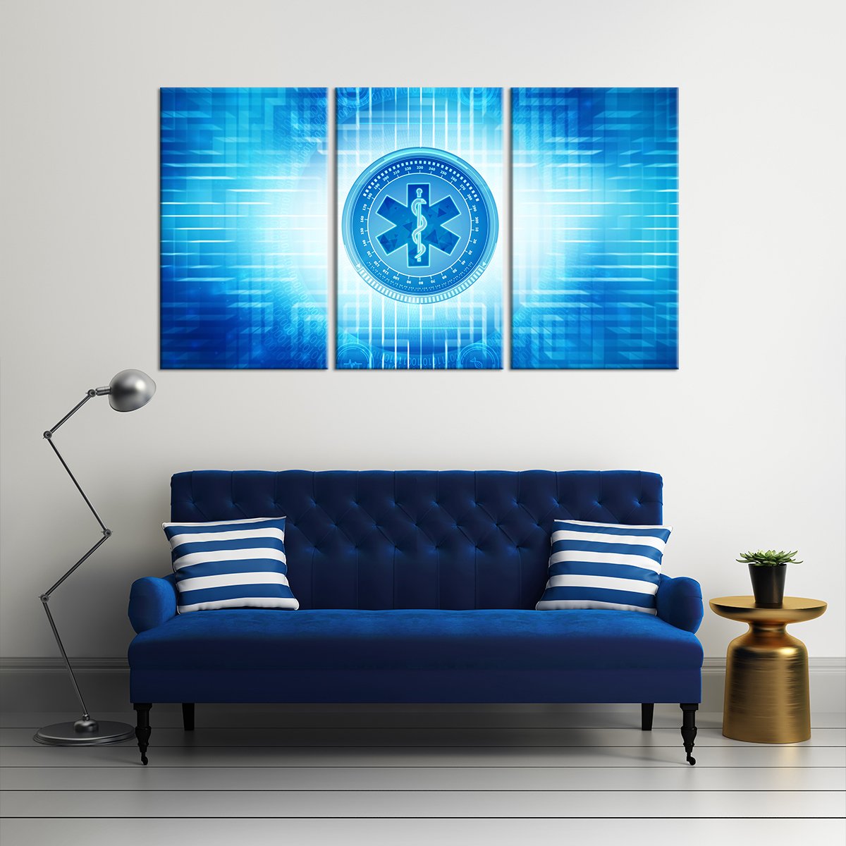 EMT Symbol Multi Panel Canvas Wall Art