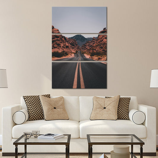 Life Is A Highway Multi Panel Canvas Wall Art