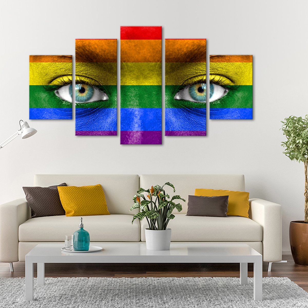 Pride Eyes Multi Panel Canvas Wall Art
