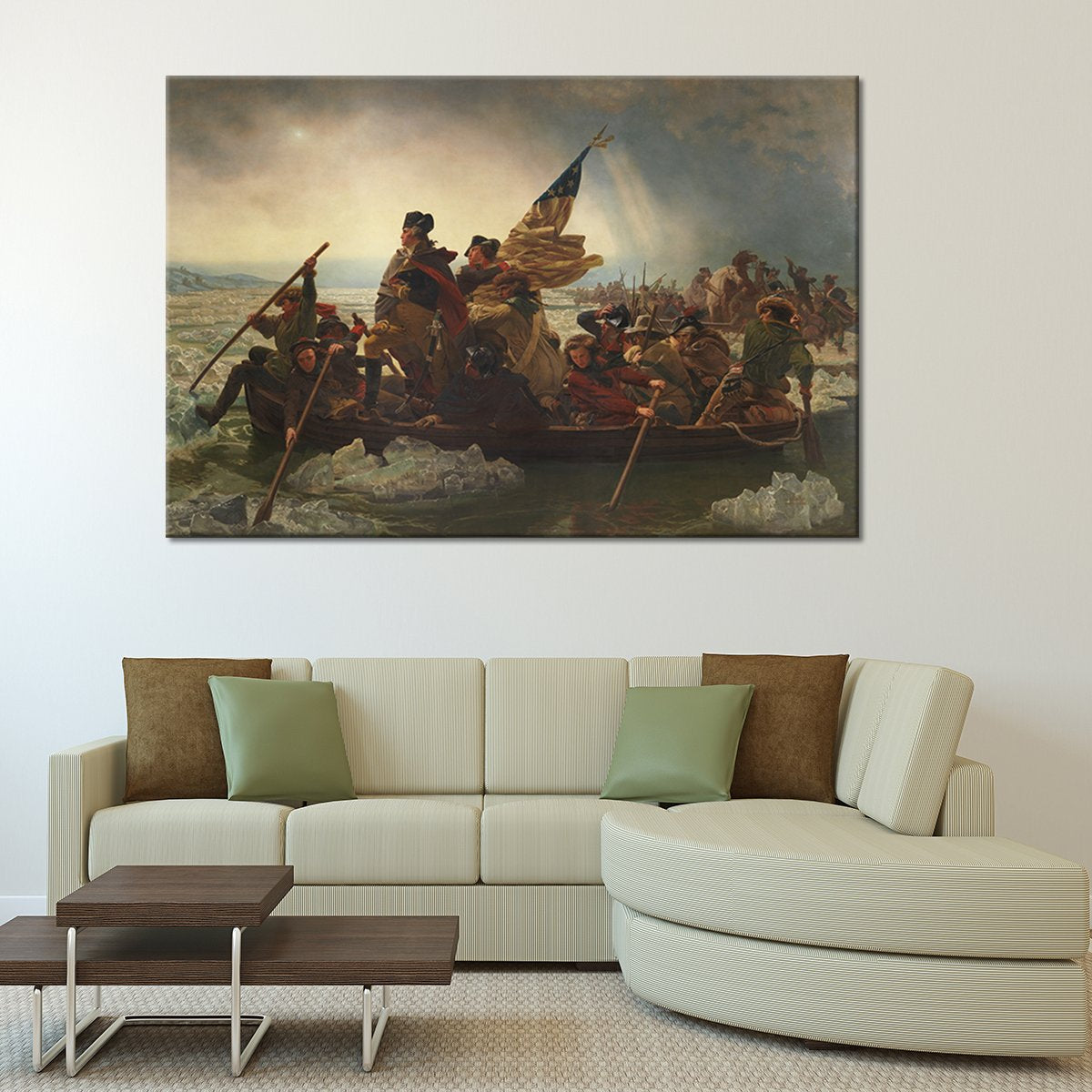Washington Crossing the Delaware Multi Panel Canvas Wall Art